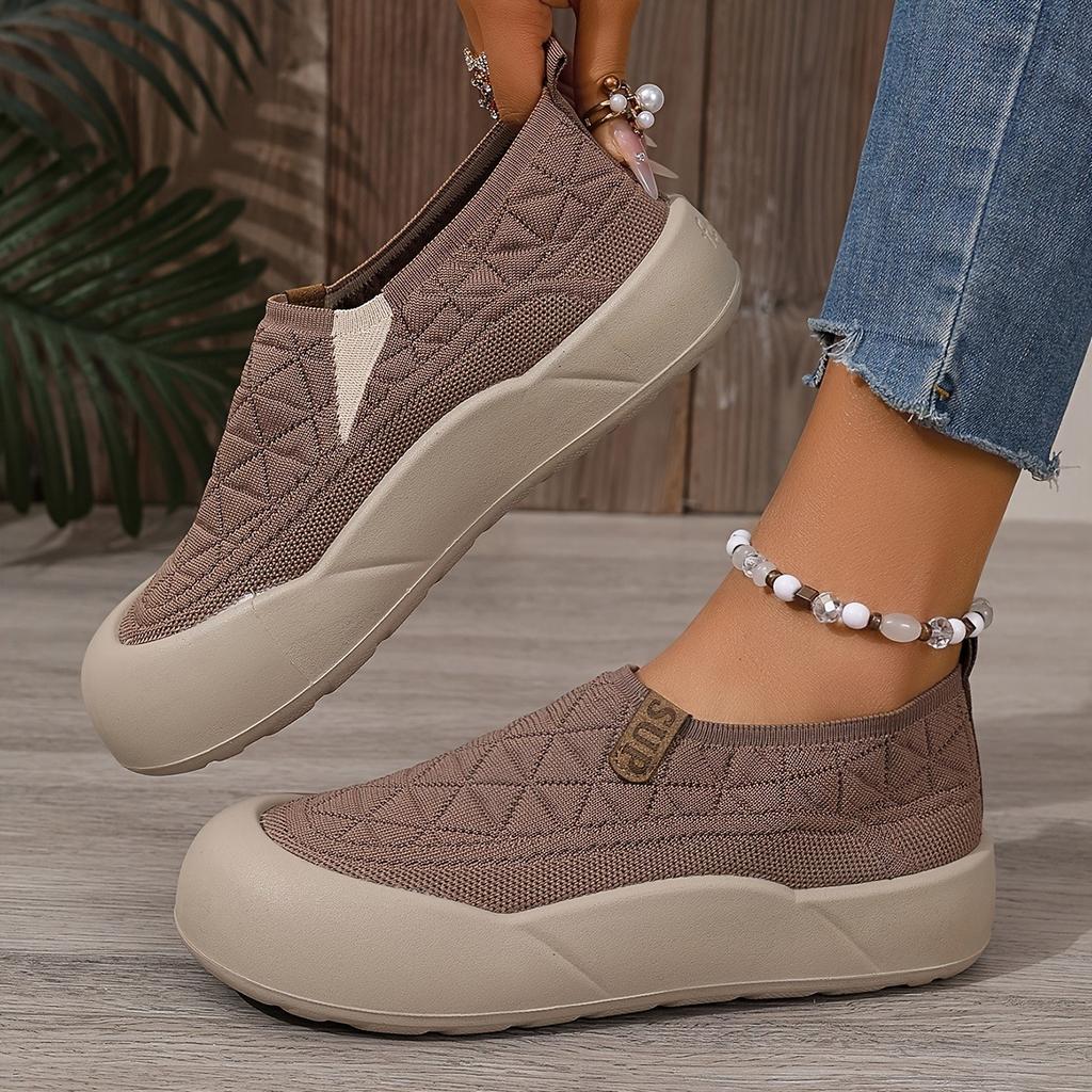 Nazouvací mokasíny - Měkká podrážka, Pohodlná a prodyšná tkanina, Nízké, s kulatou špičkou, Ležérní boty, Všestranné, Módní a pohodlné boty