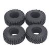 4PCS Rubber Tires Wear Resistance 1 10 RC Climbing Car Tire Replacement for SCX10 115mm Diameter 40mm Width Black