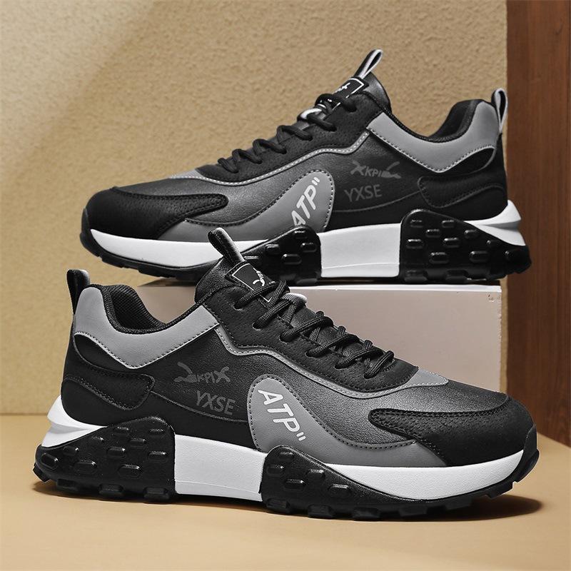 

Мужская обувь осень-зима новые мужские спортивные туфли черные универсальные дышащие повседневные туфли на платформе мужские модные кроссовки 39