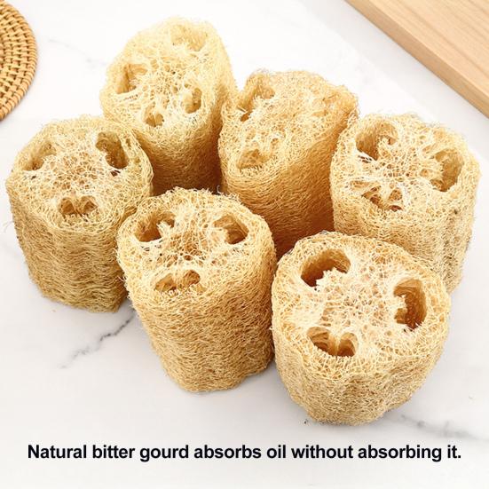 Yousheng Loofah Dishwashing Cloth Reusable Sponge Cleaning Clothes Oil-Free Decontamination Dishcloth Kitchen Helper