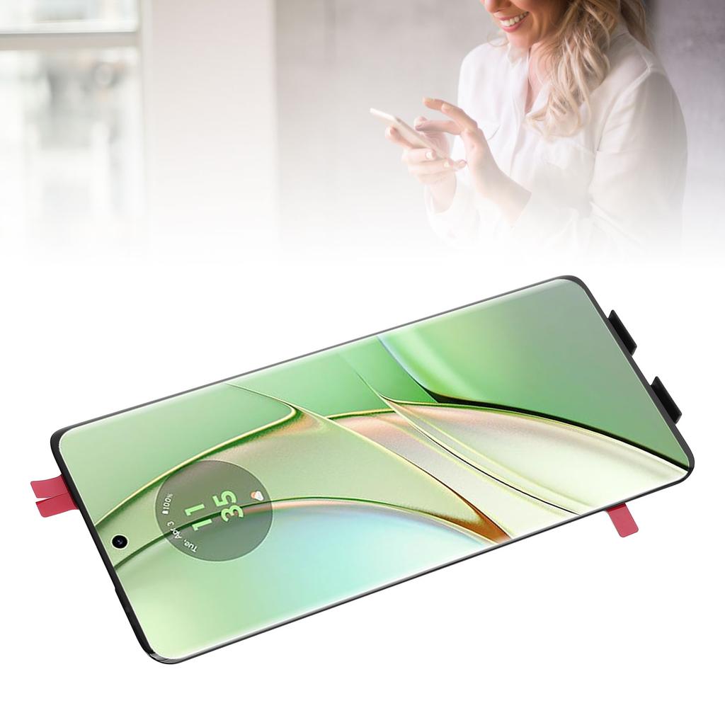 6.55inch LCD Display Screen Curved Display Digitizer Assembly Replacement with Repair Tool Kit for M