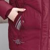 Plus Size XL-5XL Middle Age Woman Winter Coats Hooded Elegant Loose Thick Warm Embroidery Parkas Female Jacket