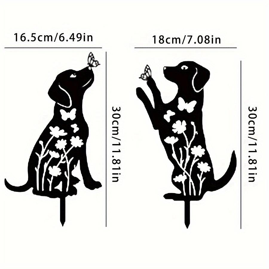 

2 шт. Наружный Садовый Декор Акриловое Садовое Украшение - Внутреннее Домашнее Подвесное Украшение Художественный Стиль Dog-2Pcs
