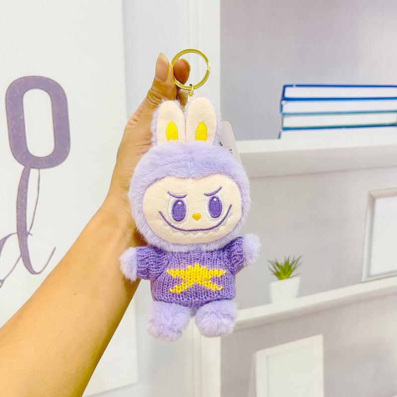 

Творческий мультфильм La Bubu плюшевая одежда игрушка брелок автомобиль рюкзак подвесной кулон брелок пара аксессуары декоративные подарки C