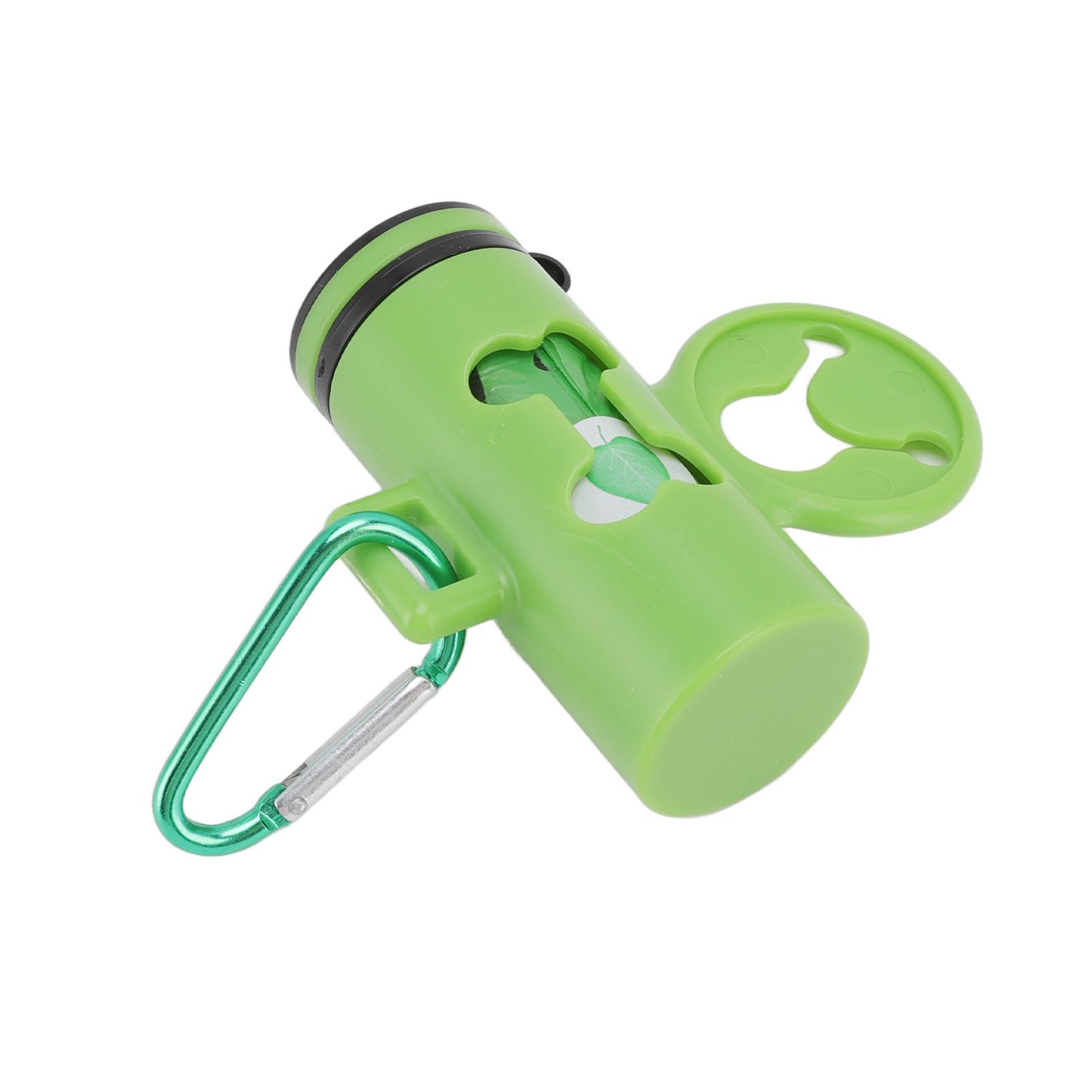 Dog Poop Bag Dispenser Degradable Hands Portable Pet Waste Bag Holder with Hook and Metal Key Chain