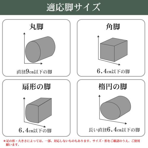 Ikuno Sachi Easily Adjustable Height Legs for Kotatsu, Beds, and More, 13.2cm Tall, Set of 4, Height Adjustable Legs for Kotatsu, Table Legs, and Heat