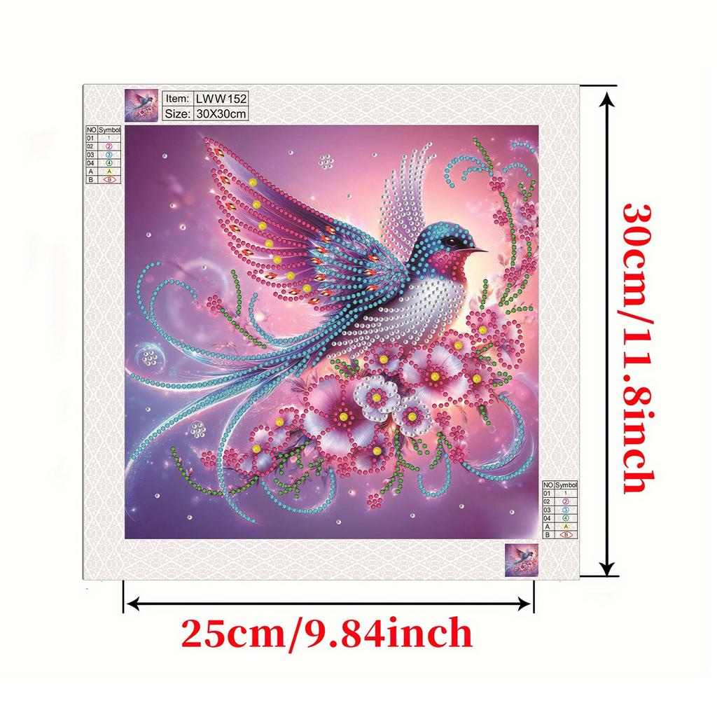 Animal Special Shaped 5D DIY Partial Drill Diamond Painting Kits for Adults Home Wall Decor Diamond Dots Paintings 30X30CM