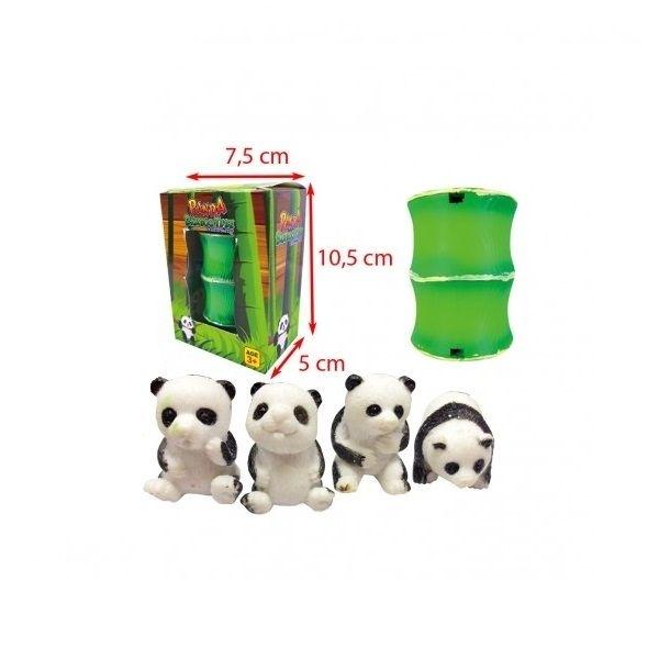 Panda i bambus klekkes i vann Panda vokser i vann