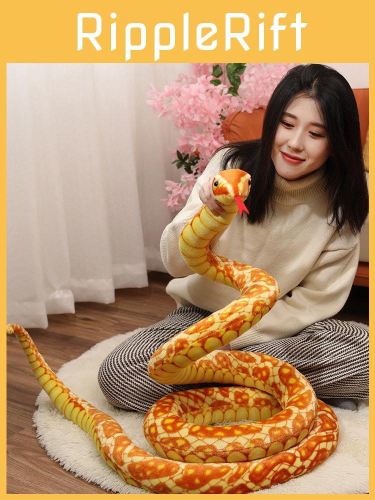 Snake Plush Simulated Toy Soft Filled Doll Room Decoration Children Gift Holiday