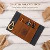 1PC Creative Treasure Map Retro Lápis Estojo De Couro Grande Capacidade Rolo Lápis Bolsa Fivela Em Relevo Simples Caixa De Papelaria Rolo Po