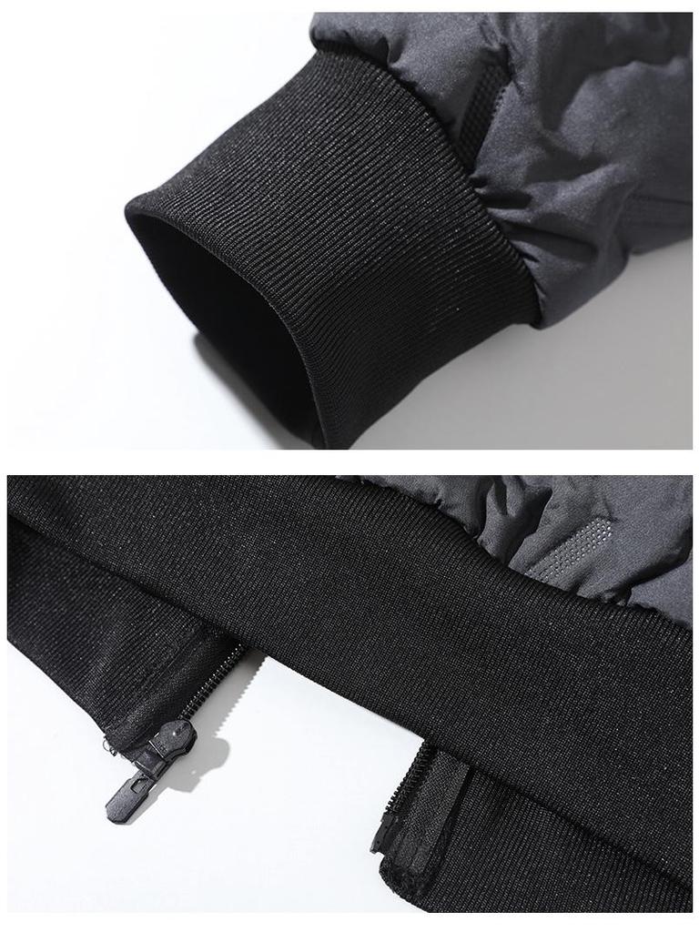Men's Winter Plus-Size Velvet-Lined Graphene Cotton Jacket