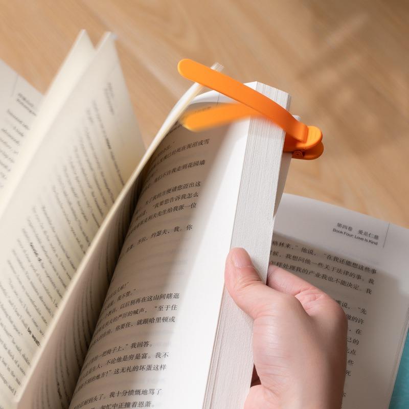 3pcs Automatic Silicone Bookmark Colorful Reading Essential Accessory Gift for Book Lovers