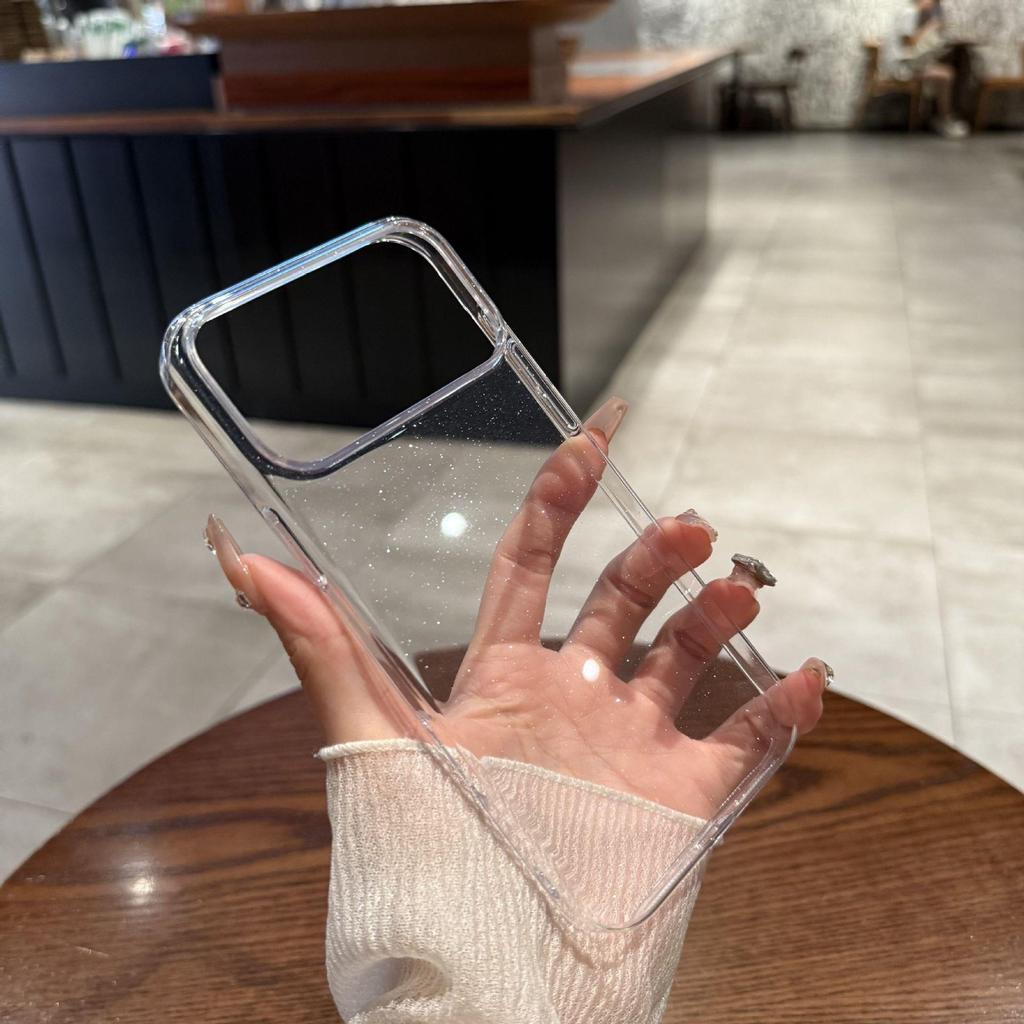 iPhone 17 Glitzer Transparent Handyhülle, Vollständige Abdeckung, Sturzschutz, Hochwertiges Gefühl, Kompatibel mit iPhone 13, 15 und 16.