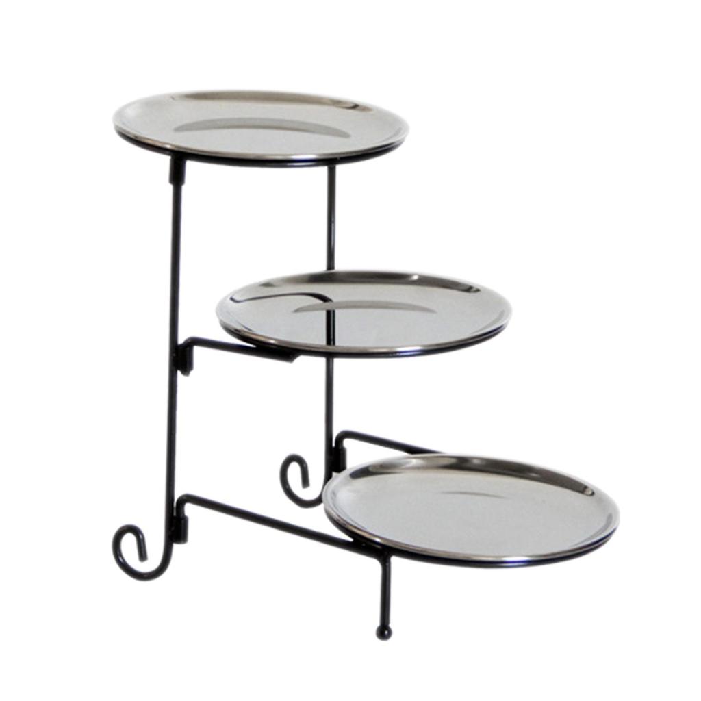 3 Tier Serving Tray Cupcake Stand Detachable Snack Storage Dessert Plate Restaurant