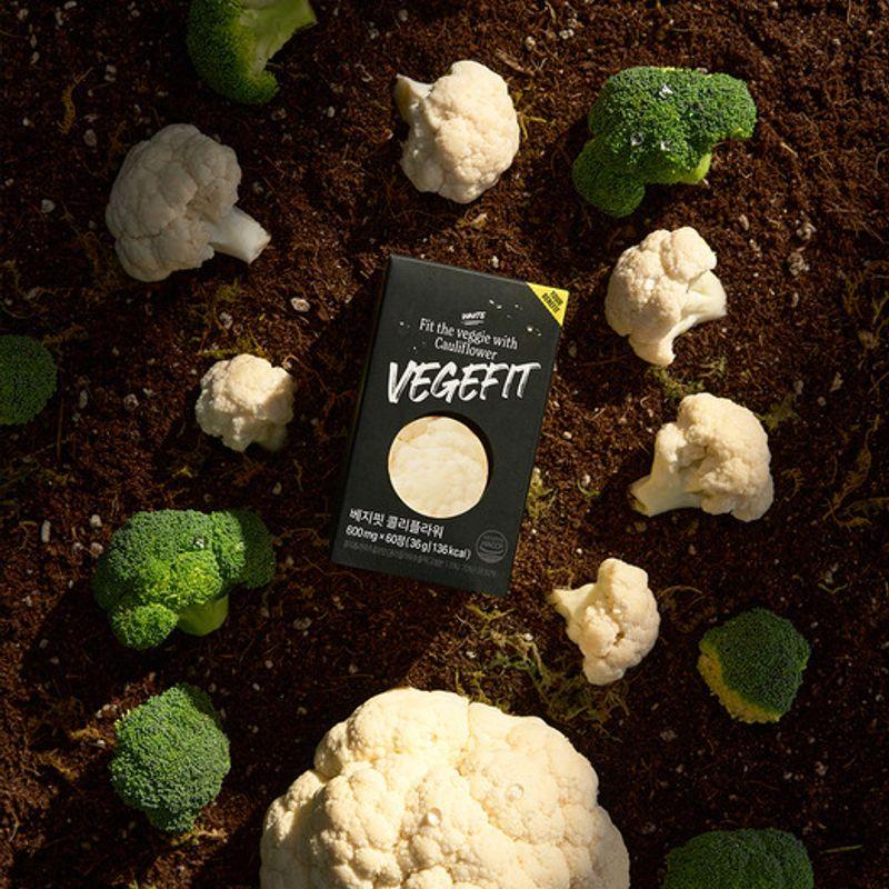 

Veggiefit Cauliflower Broccoli Vitamin C Vitamin B2 Pantothenic Acid (60 tablets / 2-month supply)