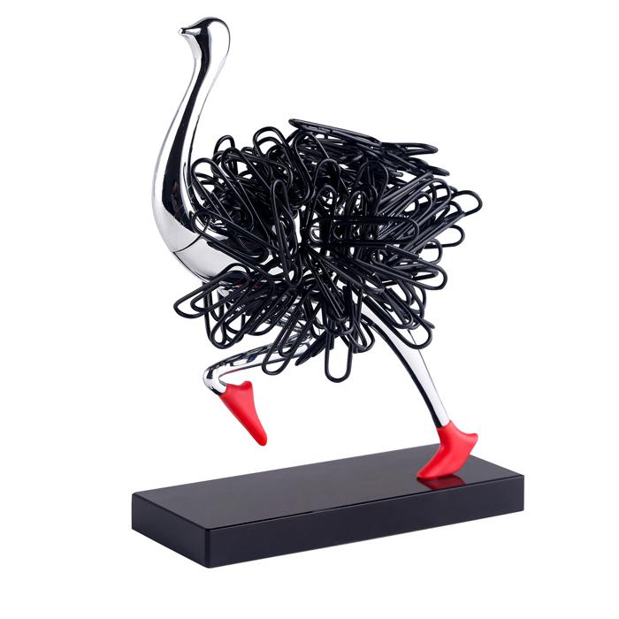 Ostrich Magnetic Cute Home Decor Holder Paper Clip Storage Box Rack Ornament Office Gift Home Decoration Accessories Home Decor