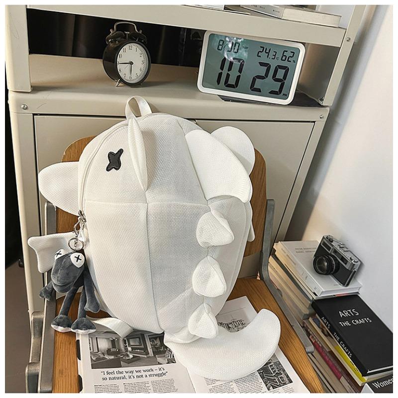 New ugly cute funny personality big shark backpack men and women casual light large capacity backpack