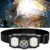 Super Bright Head Torch Portable Head Lamp New USB Head Flashlight  Camping