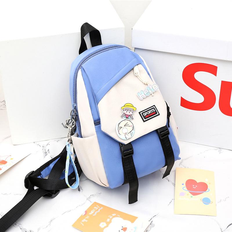 Outdoor Travel Breast Bag Primary School Students Go Out Small Backpack Lightweight Cute Spring Outing Messenger Bag Trendy Children Girl Shoulder