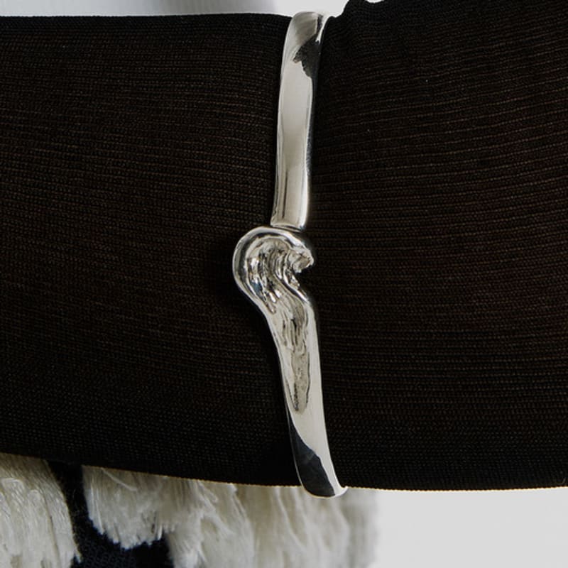 Invisible collage MATERIAL BANGLE_SILVER