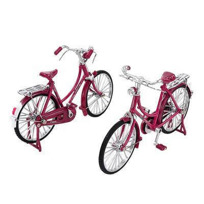 Metal Retro Bicycle Model 1:10 Mini Bicycle Desktop Craft Ornament Toy Accessories Home Decoration Children Gift