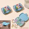5D DIY Diamond Painting Dot Pill Case Diamond Painting Pill Dispenser Diamond Art Travel Medicine Storage Case for Art Craft