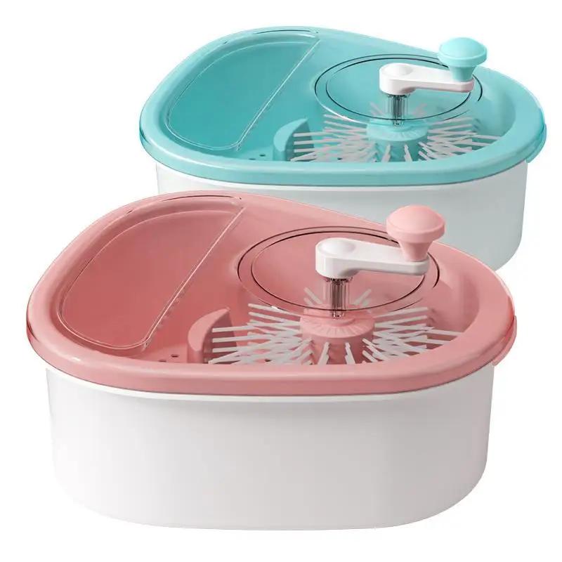 Kitchen Fruit Washing Basket Household Fruit and Vegetable Washing Machine Grape Hand Free Washing Utensil