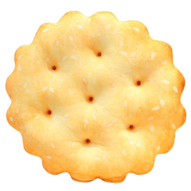 Internet celebrity simulation biscuit throw pillow cushion plush toy sleeping pillow chair seat cushion back office nap pillow
