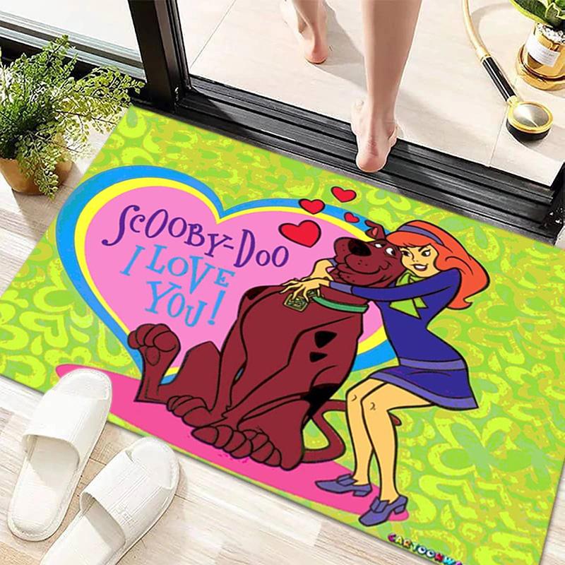Halloween cartoon comedy adventure movie Scooby-Doo carpet is suitable for living room and bedroom doormats office balcony decorative carpet V5