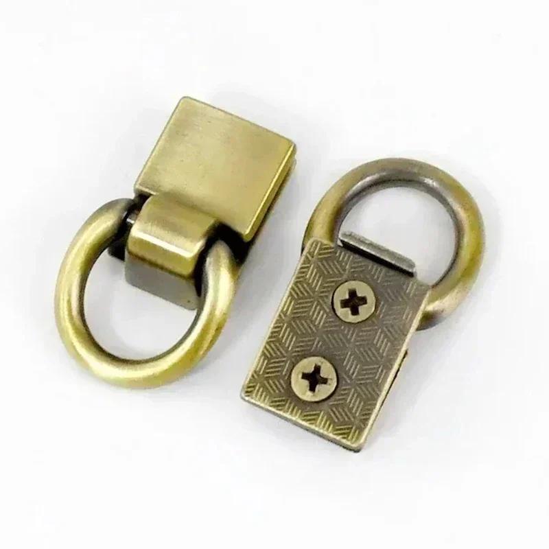 4/8Pcs Meetee 36x15mm Side Clip Buckle Bag Strap Metal Clasp D Ring Hook Handbag Screw Connector Buckles Leather Craft Hardware