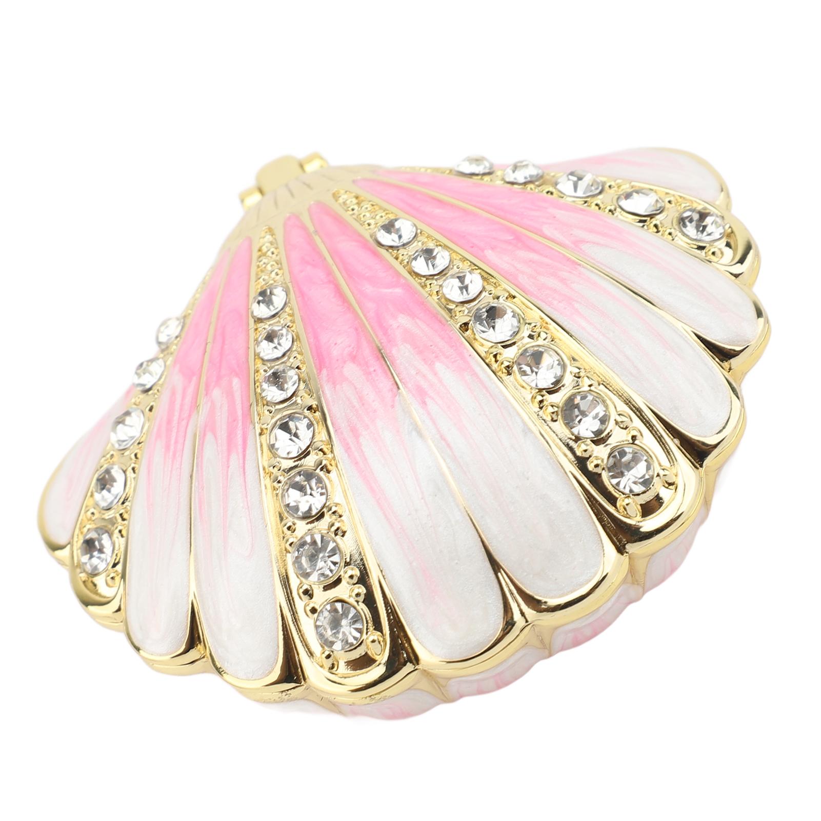 Trinket Box Metal S  Figurine with Rhinestone Decor Jewelry Display Holder for r s   Necklace