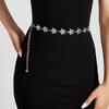Metal Shiny Waist Chain With Star Pattern For Dresses And Skirts Wear Summer