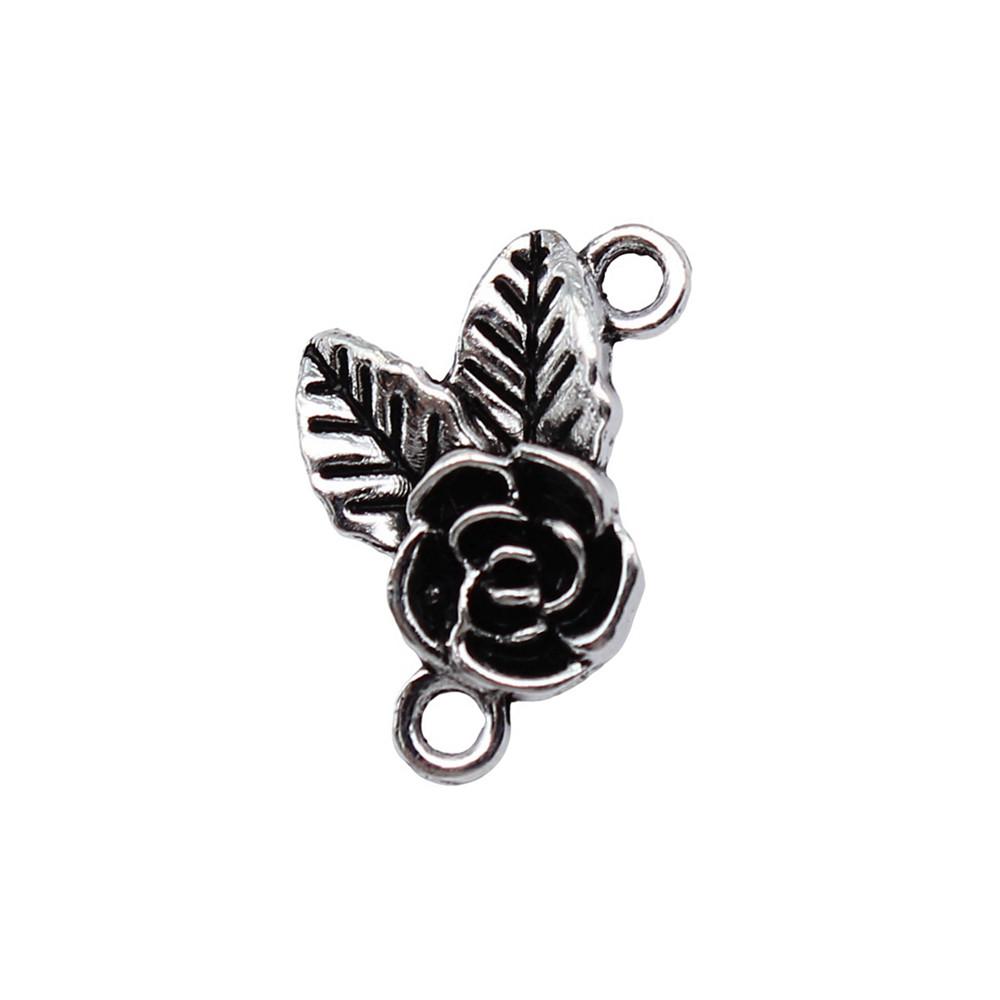 Filigree Diamond Shaped Connectors Ornate Multi Loop Links For Jewelry