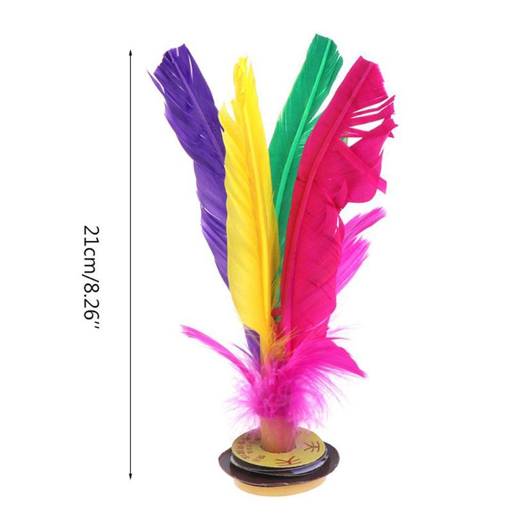 Portable Colorful Feathers Sports Game Chinese Jianzi Foot Sports Kick Shuttlecock Sport Training