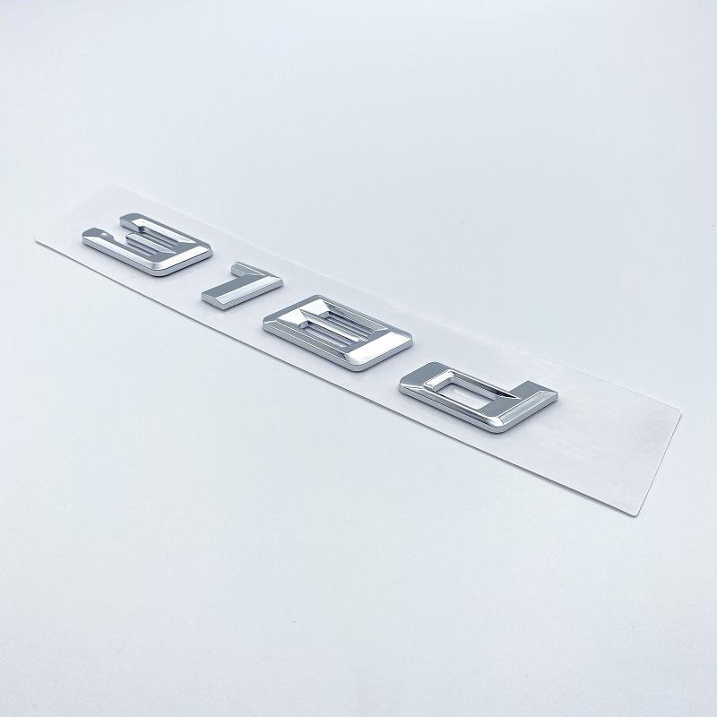 Insignias de Desplazamiento Trasero del Nuevo Serie 3 de BMW: Pegatinas 350d, 340d, 335d, 330d, 318d.