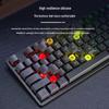 AULA Tarantula Wired Silent Keyboard: Mechanical Feel & Cool Lighting for Office/Desktop