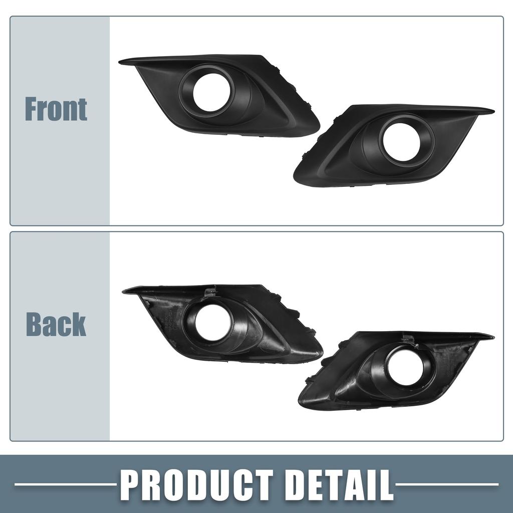 ABSOPRO Front Left and Right Fog Lamp Grille Cover Part Number Compatible with Mazda 2014 2015 1 Pair Trim, BHR150C21A/BJS850C11, 3, 2016,
