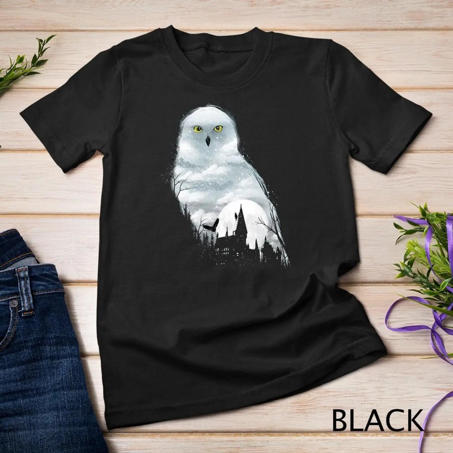 Love owls Women T Shirt owl Lovers for kids girls S чёрный