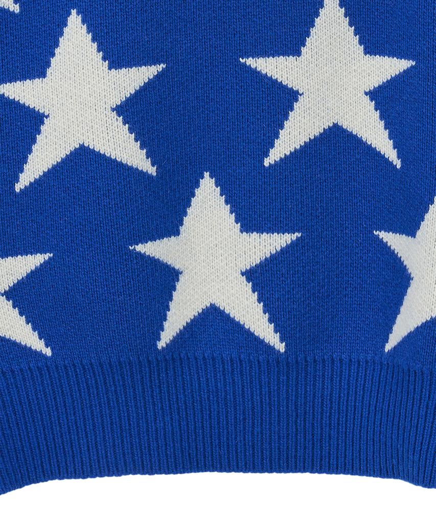 Peulomaleul 80S Vintage Graphic Knit / Blue