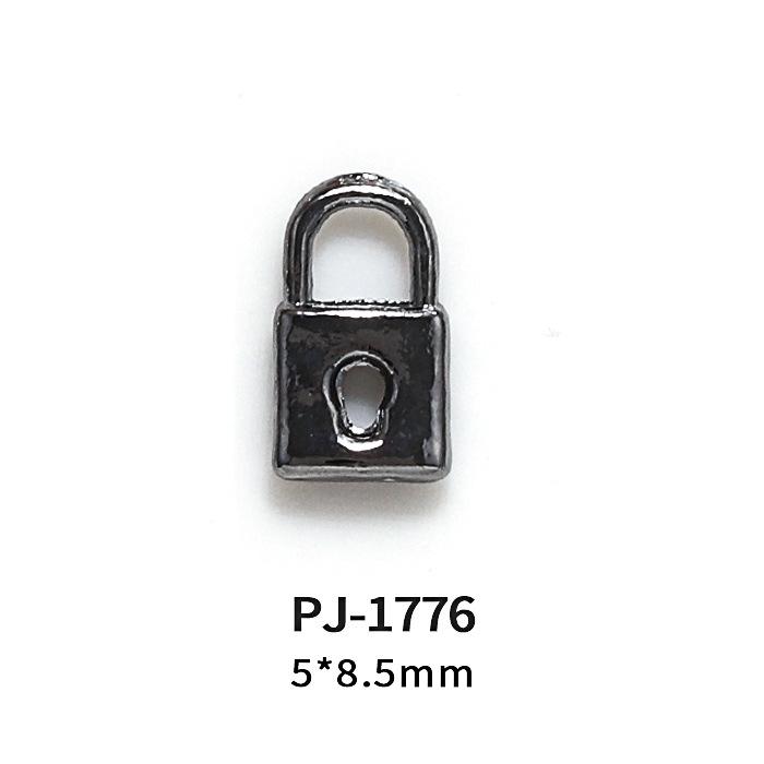 Japanese Young Lady 3D Buckle Nail Art Accessories - Mini Key Lock Heart DIY Decoration