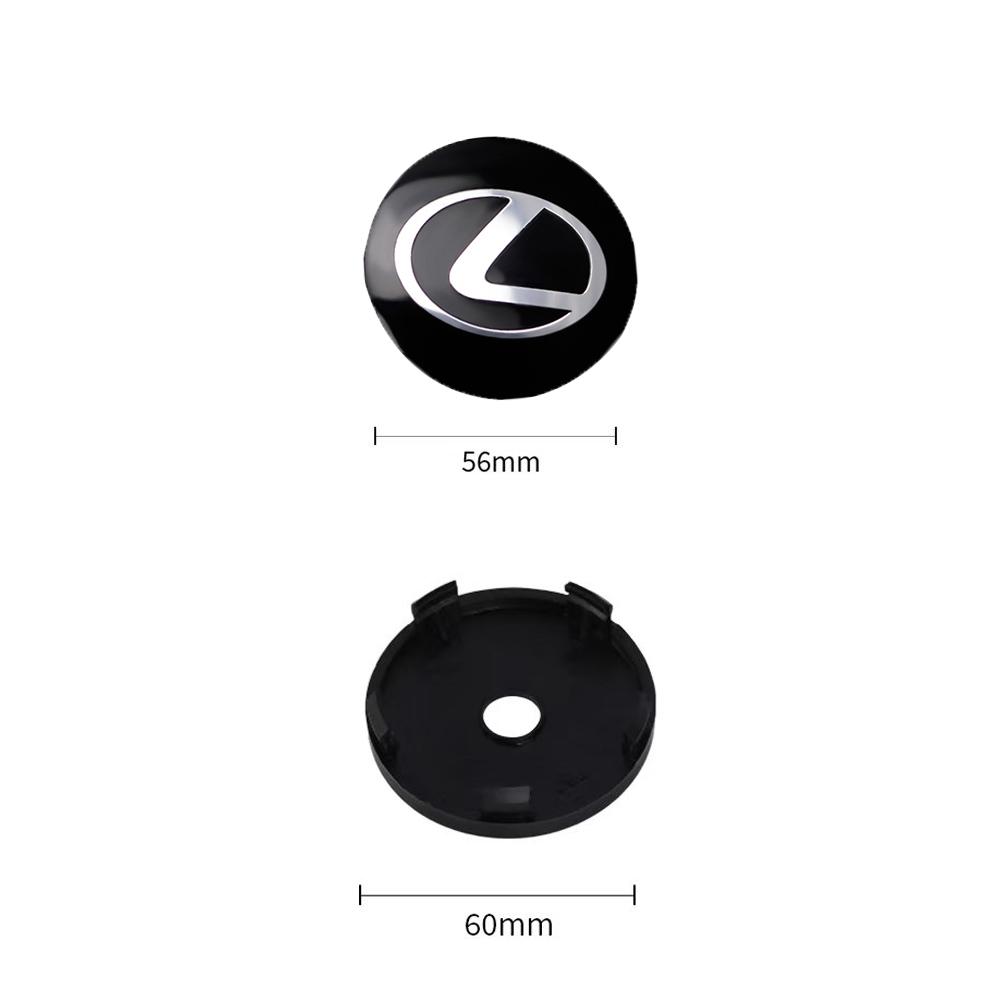 4Pc 56/60mm Logo Hub Caps Car Wheel Center Cover For Lexus CT200h NX300h RX300 RX330 F Sport IS RX NX ES LS GS UX LX LC RC GC GX
