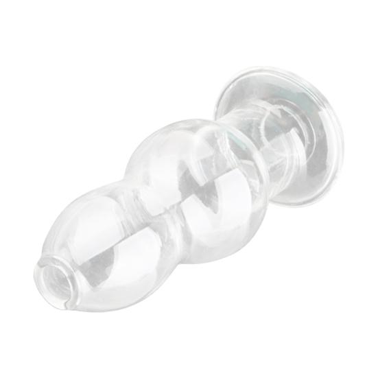 Effective Prostate Toy Smooth Fast Adaptation Rounded Tip Transparent Butt Plug Sex Toy for Bedroom