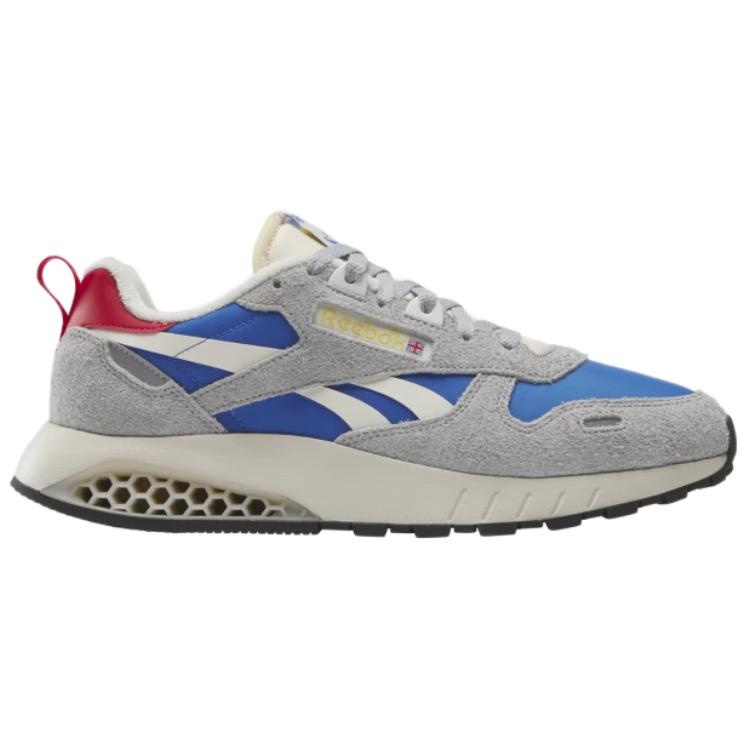 Reebok Classic Leather Hexalite Cushioning Low Top Running Shoes Unisex Sneaker Gray Blue 100074406