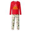 Print Cute Family Set Pajamas, Home Clothes, Family Set Long Sleeve Top Pants Set