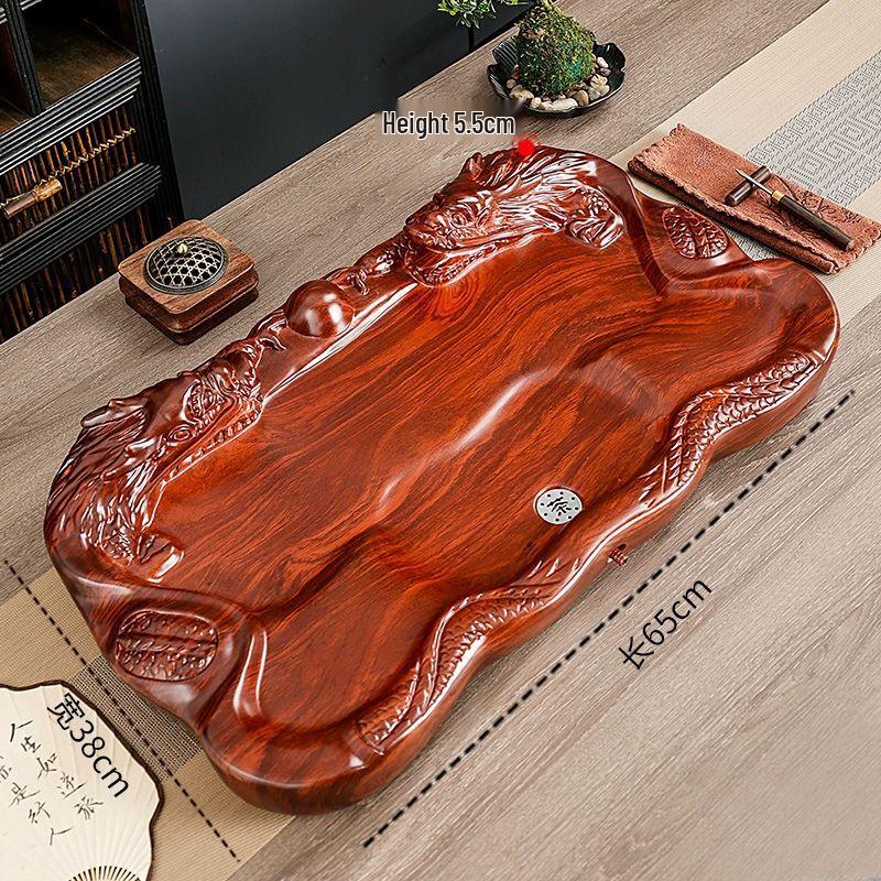 Elegant Solid Wood Draining Tea Tray