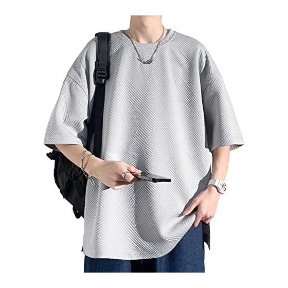 [Culeevp] Summer Clothes, Men s T-shirt, Short Sleeve, Large Size, Plain, Half Sleeve, Quick Drying, Soft Clothes, Men s