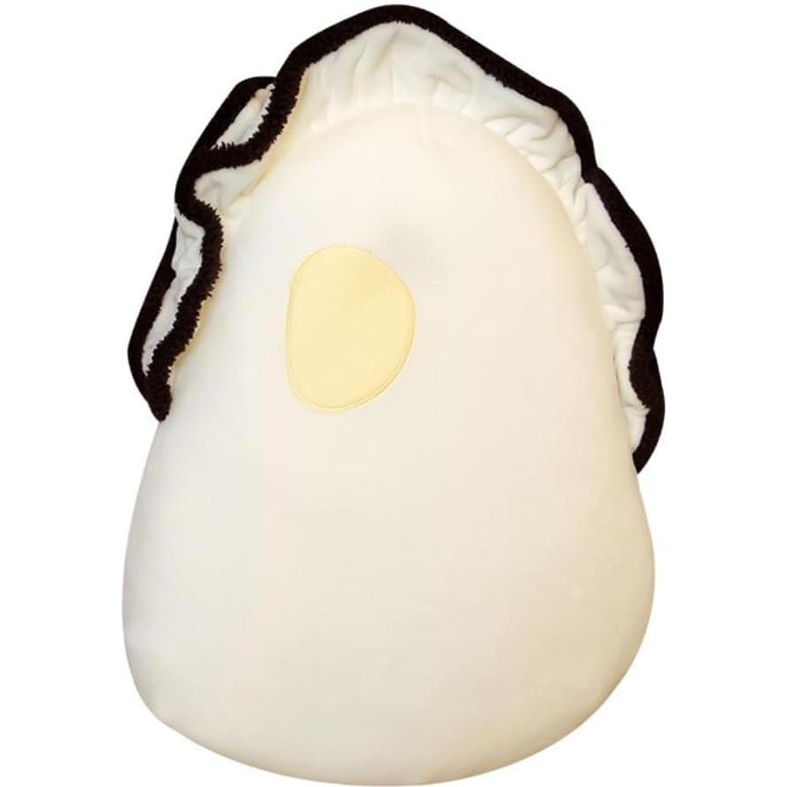 Oyster Stuffed Toy Oyster Stuffed Toy Cushion Raw Oyster Fluffy Oyster Seafood Living Cushion Raw Chewy Marine Animal Fish Shell Beads (White)