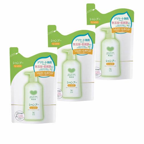 Cow Brand Additive-Free Shampoo Moist Refill 380ml x 3 pieces Single item