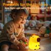 Adorkable Silicone LED Capybara Night Light Animal Lamp Touch Sensor Nightlight Children Kid Bedside Bedroom Decor Birthday Gift