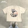 Cottagecore Raccoon Shirt Watercolor Woodland Animal Tee Botanical Spirit Animal Comfort Colors Graphic Tee Nature Lover Gift